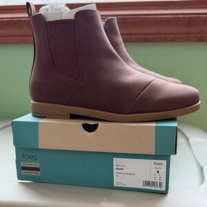 TOMS Brown Nubuck Chelsea Boots